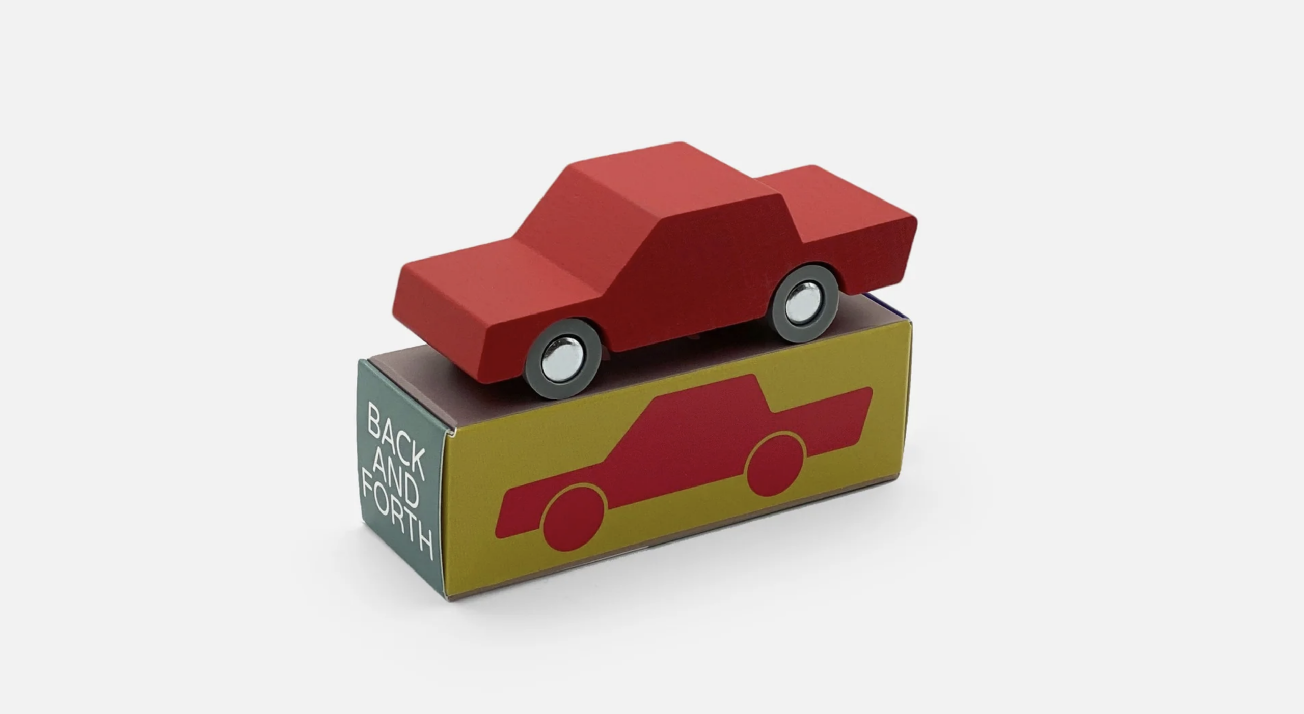 Waytoplay "Back and Forth car" puidust punane auto