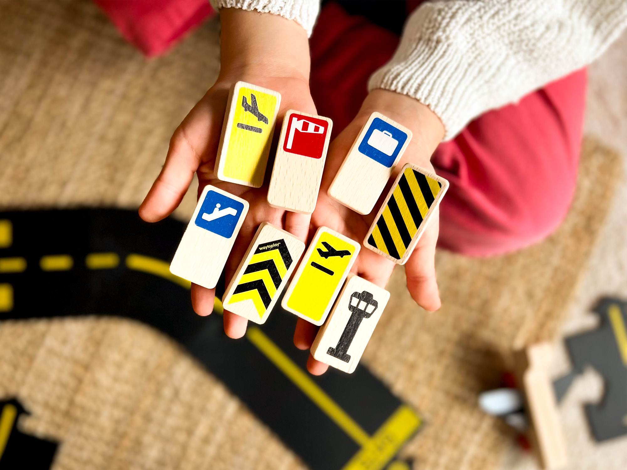 Waytoplay "Roadblocks" lennujaama märkide komplekt